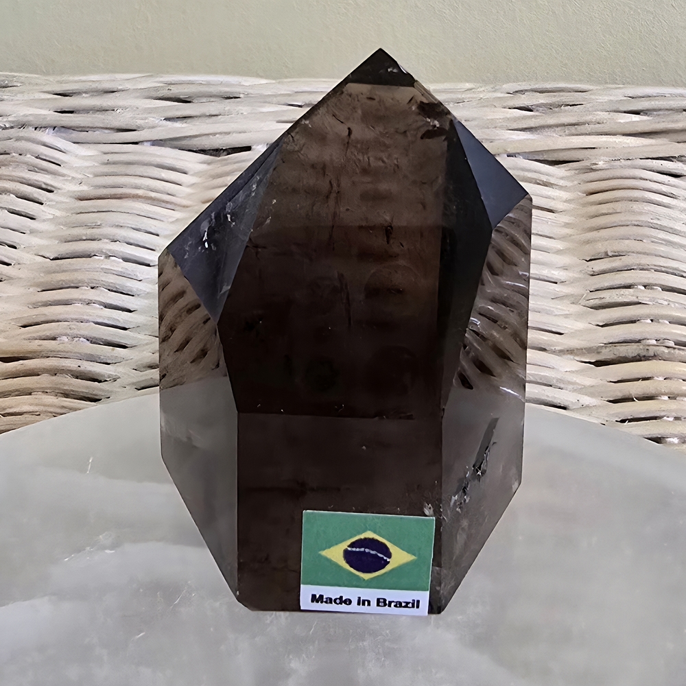 Smoky Quartz Tower – A+ Quality Grounding • Protection • Transformation